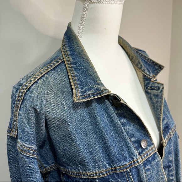 Vintage Jean Jacket - Vintage 90's HARD ROCK CAFE PARIS - SAVE THE PLANET - Picture 12 of 12